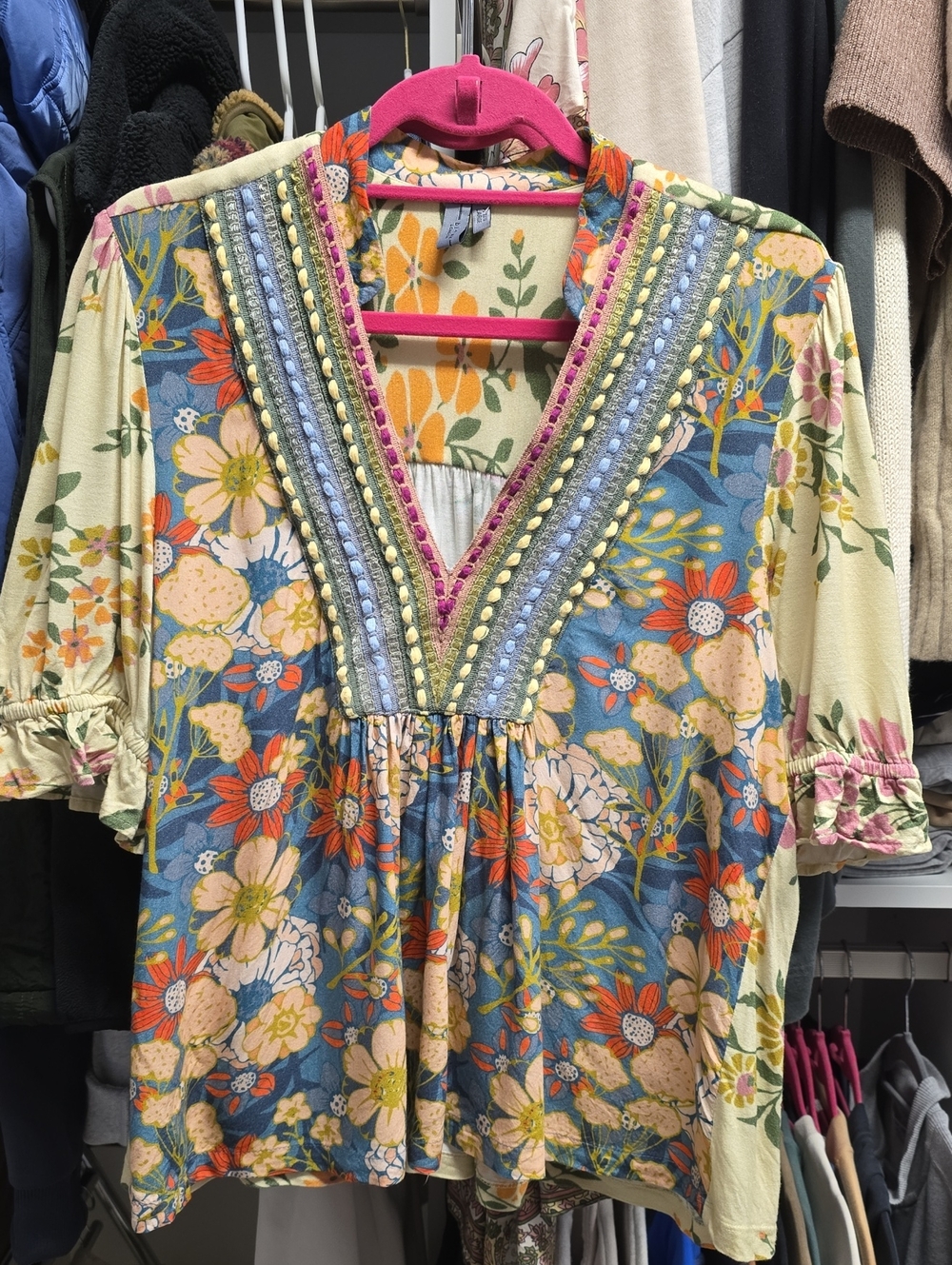 Anthropologie x Bl^nk London Stephanie Floral Top